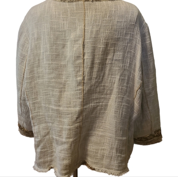 Coldwater Creek, Cotton Linen Jacket Size 22. - Picture 8 of 11